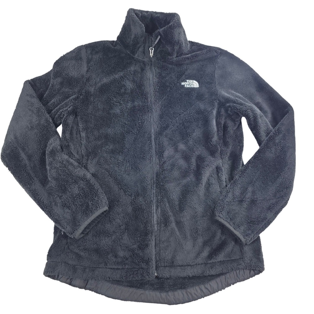 The North Face Women Medium Black Osito Fleece Jacket Pink‎ Ribbon Breast Cancer